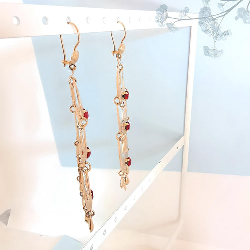 Boucles d'oreilles Boucles d'oreilles orientales pendantes Or jaune 18 K 58 Facettes AA 1742