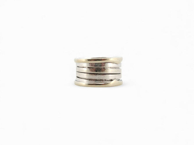 Bague 55 bague BULGARI b.zero 1 quatre rangs 346594 t55 en or blanc 18k 12.3gr 58 Facettes 271828