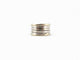 Bague 55 bague BULGARI b.zero 1 quatre rangs 346594 t55 en or blanc 18k 12.3gr 58 Facettes 271828