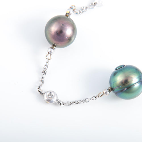 Bracelet BRACELET PERLES DE TAHITI ET DIAMANTS 58 Facettes 0