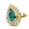 Bague Bague en or jaune avec émeraude 58 Facettes