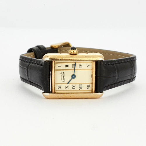 Montre CARTIER- Montre Tank Must en vermeil 58 Facettes GAW15