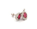 Boucles d'oreilles Boucles d'oreilles en platine avec rubis et diamants 58 Facettes