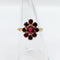 Bague 54.5 Bague marguerite vintage or rose et grenats 58 Facettes A05833