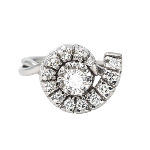Bague 51 Bague Or blanc Diamant 58 Facettes 4425763CN