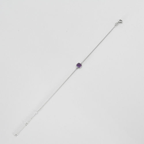 Bracelet Bracelet or blanc améthyste 58 Facettes 42222