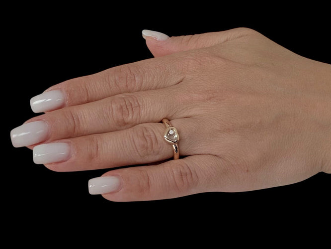 Bague 55.1 Chopard - Bague Happy Diamond Heart en or jaune 58 Facettes