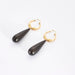 Boucles d'oreilles Boucles d'oreilles or jaune goutte d'ébène 58 Facettes AB59