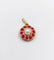 Pendentif Pendentif cible victorien or jaune, perle et rubis (circa 1880) 58 Facettes A06148