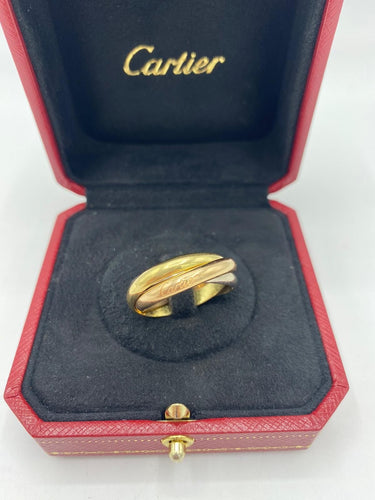 Bague 63 Cartier - Alliance Trinity 3 ors 58 Facettes 096425077421