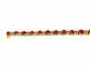 Bracelet Bracelet or jaune diamants rubis 58 Facettes