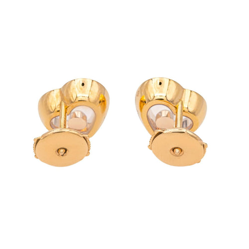 Boucles d'oreilles Chopard Boucles d'oreilles Happy diamonds Or rose Diamant 58 Facettes 4173785RV