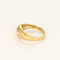Yellow gold ring with diamonds 