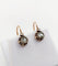 Boucles d'oreilles Dormeuses victoriennes or rose et diamant 58 Facettes A05396