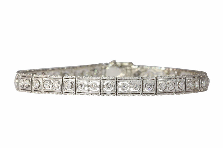 Bracelet Murmures des années 1920 – Bracelet d'inspiration Art déco avec grâce édouardienne 58 Facettes 25191-0323