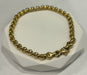 Bracelet Gourmette maille jaseron or jaune 58 Facettes LP725