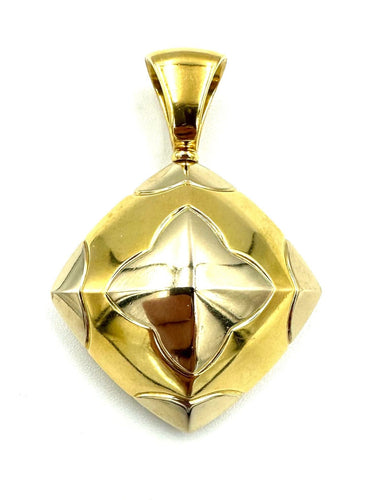 Collier BVLGARI. Collier Piramide 2 ors 58 Facettes