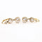 Boucles d'oreilles Boucles d'oreilles dormeuses anciennes diamants en or jaune et blanc 58 Facettes LMB-278