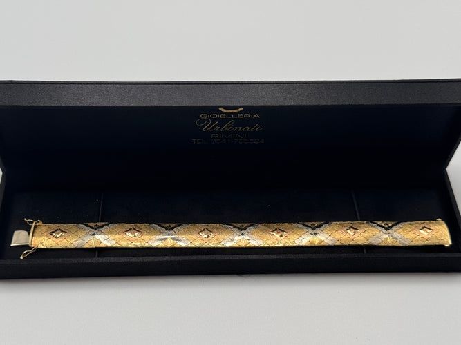 Bracelet Bracelet tapis vintage en or jaune 58 Facettes