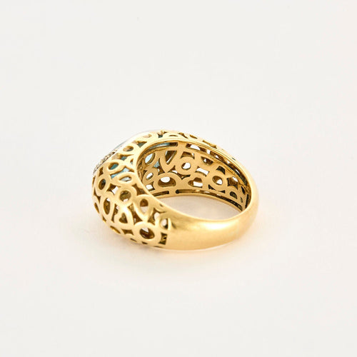 Bague 56 ROBERTO COIN - Bague or jaune et aigue-marine 58 Facettes 240303