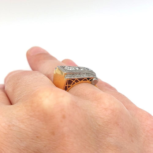 Bague 58 Bague Tank « Auguste » 58 Facettes 193