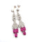 Boucles d'oreilles Superbes boucles d'oreilles en platine massif avec rubis et diamants 58 Facettes