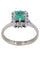 Bague 49 BAGUE MODERNE ÉMERAUDE ET DIAMANTS 58 Facettes 090401
