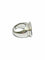 Bague 56 FRED – Bague or blanc et quartz fumé 58 Facettes