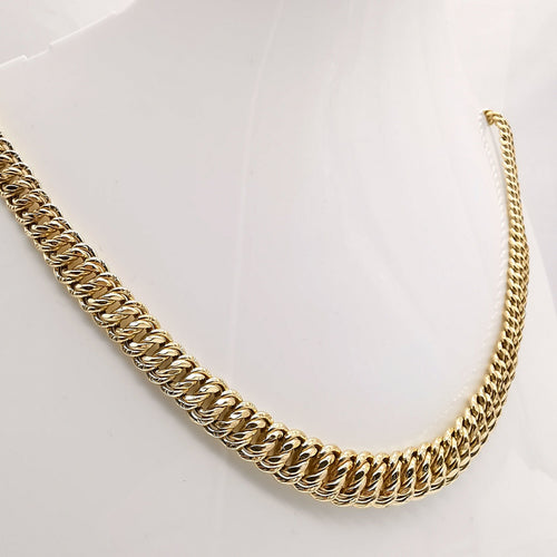 Collier Collier maille américaine or jaune 58 Facettes