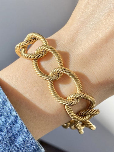 Bracelet Bracelet or jaune et saphirs 58 Facettes