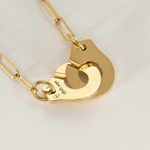 Collier Dinh Van Collier Menottes R10 en or jaune 58 Facettes RSY0518