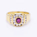 Bague 54 yellow gold Ring with Diamonds and Ruby 58 Facettes N102933EJ