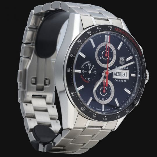 Montre Tag Heuer Montre Carrera Calibre 16 Day Date Monaco Chronograph 58 Facettes MT40668