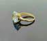 Bague 50 Bague en or avec topaze bleu clair 58 Facettes