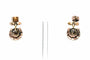 Boucles d'oreilles Boucles d'oreilles Napoléon III en or jaune 18 carats et argent serties de diamants 58 Facettes B790