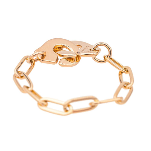 Bague 54 Dinh Van Bague Menottes Or rose 58 Facettes 4098672RV