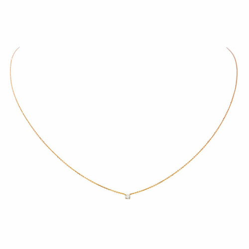 Collier Collier Solitaire Or rose Diamant 58 Facettes 4137667CN