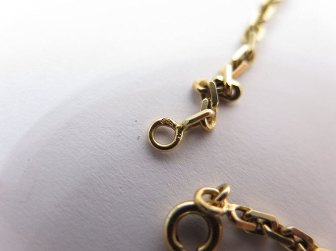 halsband kedja forçat-länkar 55 cm i 18k gult guld 14g 