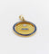 Pendentif AUGIS - Pendentif médaille d'amour 23mm or jaune, diamants et saphirs calibrés 58 Facettes A06326