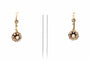 Boucles d'oreilles Dormeuses Or jaune Diamants taille Rose 58 Facettes 22964