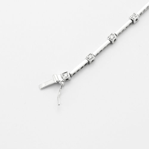 Bracelet Bracelet maillons rectangulaires Diamants 58 Facettes