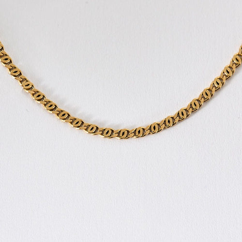 Collier Chaîne or jaune maille fantaisie 58 Facettes LP1138