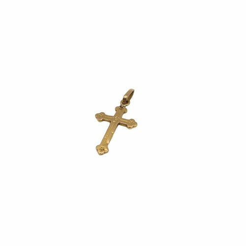 Pendentif Pendentif croix or jaune 58 Facettes
