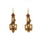Boucles d'oreilles Boucles d'oreilles - Or, Demi-Perles & Grenats Rhodolites 58 Facettes 250399R