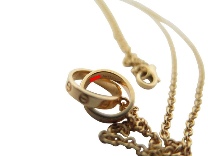 Collier collier CARTIER pendentif love crb212400 40 or jaune 18k 58 Facettes 268742