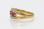 Bague 56 Bague vintage en or jaune avec rubis et diamants, France 58 Facettes 11259