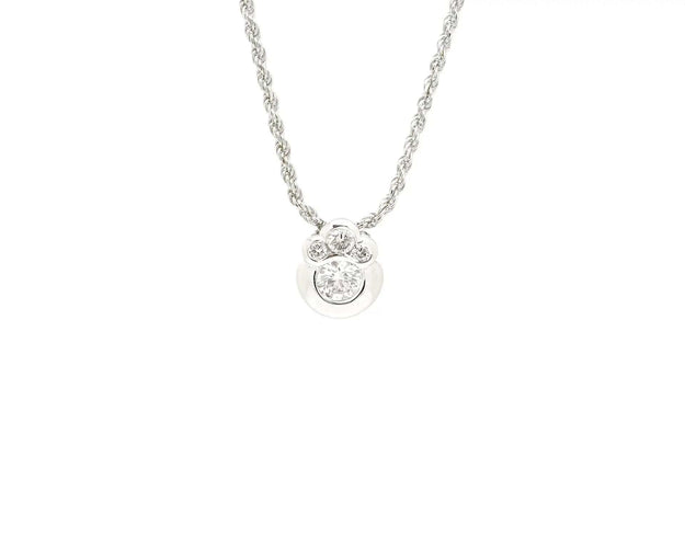 Collier Collier « light point » de 0,35 ct avec 3 diamants 58 Facettes 13072