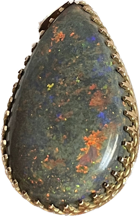 Andamooka-Anhänger aus schwarzem Opal