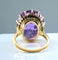 Bague 56 Bague en or jaune & améthyste 58 Facettes AB317