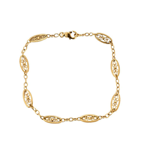 Bracelet Bracelet draperie or jaune 58 Facettes PER15086